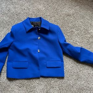 NEW without tag jacket with buttons blue